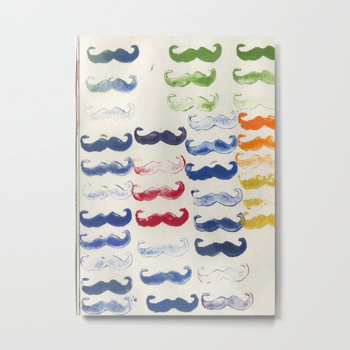 Mustaches Metal Print