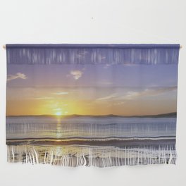 New Zealand Photography - Wonderful Sunset Over The Desolate Beach Wall Hanging