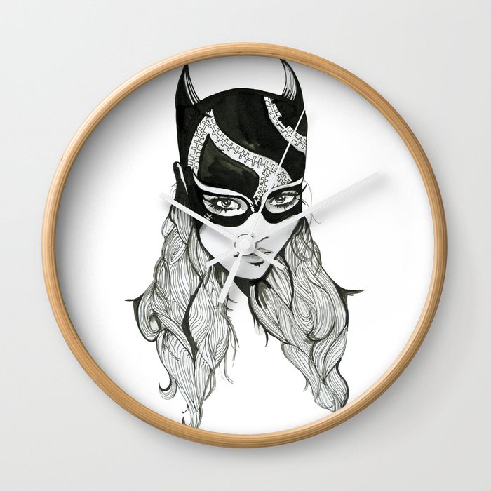 Bat Girl Wall Clock