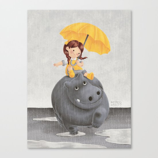 And It Poured Canvas Print