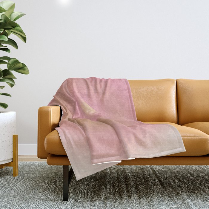Blush colored throw new arrivals blanket