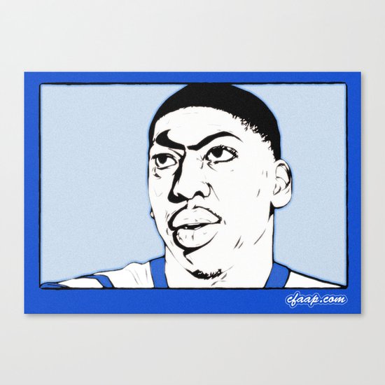 Anthony Davis Nike Swoosh Unibrow Canvas Print