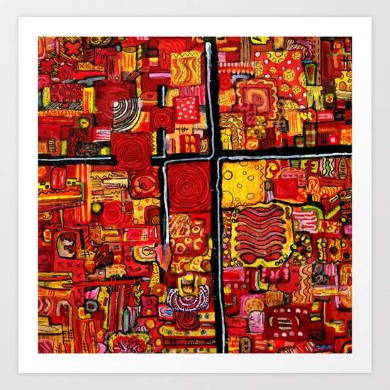 Ketchup and Mustard Art Print