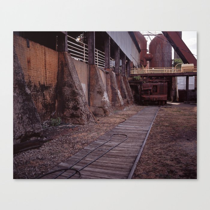 Urbex Train Tracks Canvas Print