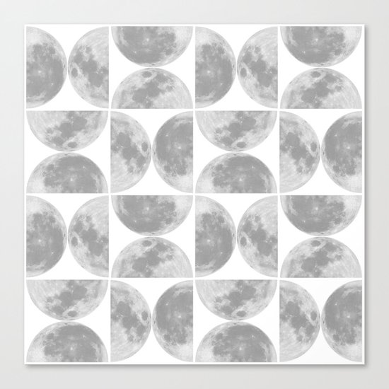 Moon Pattern #2 Canvas Print