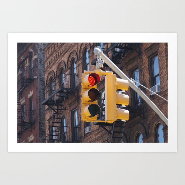 Traffic Light Art Print by Alexandra Medina Designs Society6