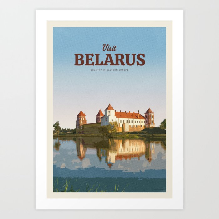 Visit Belarus Art Print