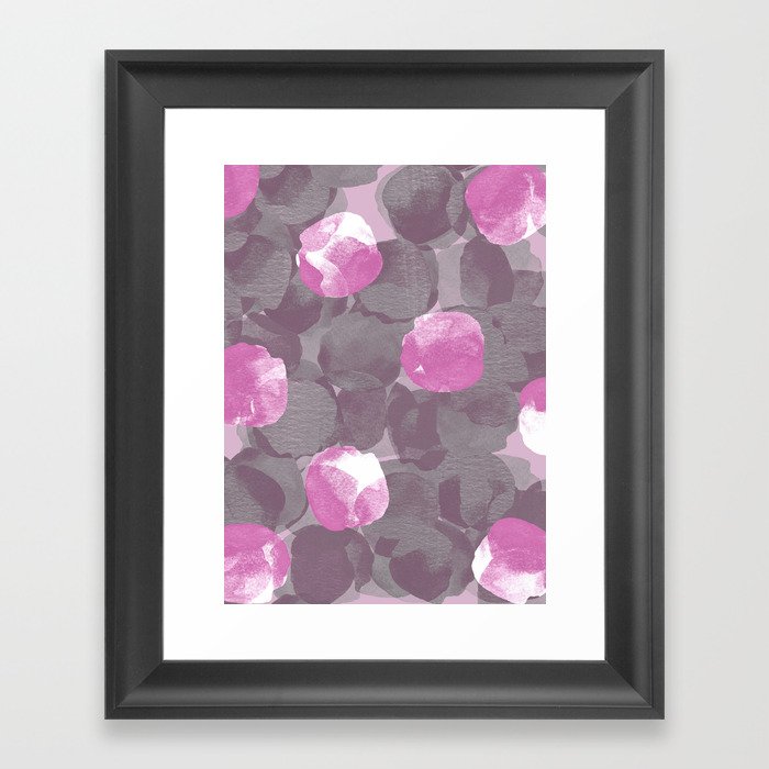 Abstract Peonies Framed Art Print