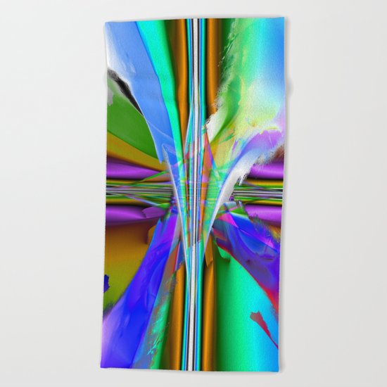 speed boat II Beach Towel
