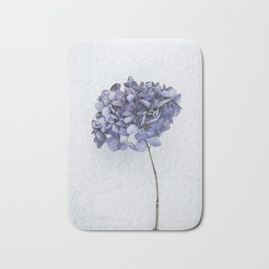 Dried Blue Hydrangea Bath Mat