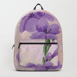 Purple Gladiolus Backpack | Gladiola, Nature, Botanical, Gladiolus, Violet, Purple, Plant, Floral, Flower, Flowers 
