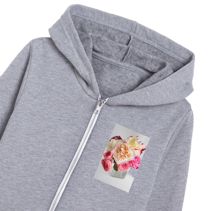 Beautiful Blooming Pink Flowers Kids Zip Hoodie