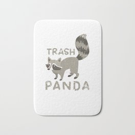 Racoon Trash Panda Bath Mat | Animal, Forest, Blackeyes, Nature, Panda, Cuteanimal, Fuzzy, Funny, Racoon, Cartoon 