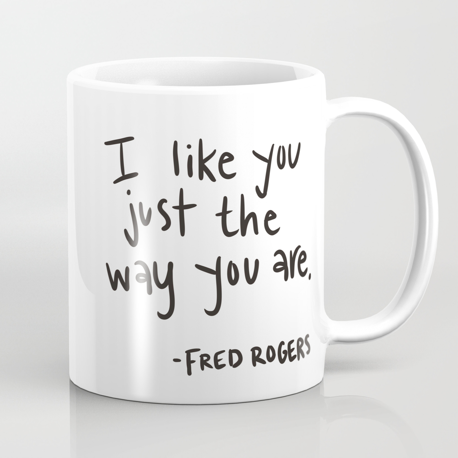 I Like You Just The Way You Are Mr Rogers Kaffeebecher Von Blushandhoneypaper Society6