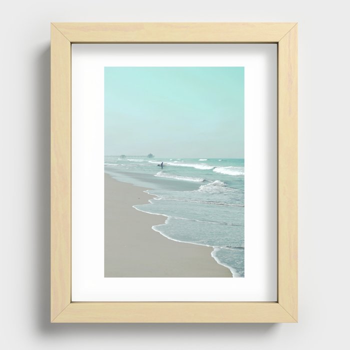 Surf City Recessed Framed Print