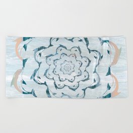 Dance of the dolphins Beach Towel