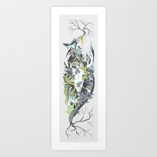 Nature Thrives recolour Art Print