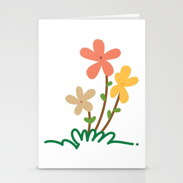 Cute Flowers Stationery Cards