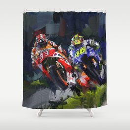 Motogp Champion Shower Curtain