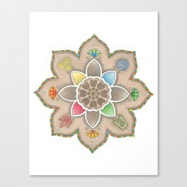 Elements Lotus Canvas Print