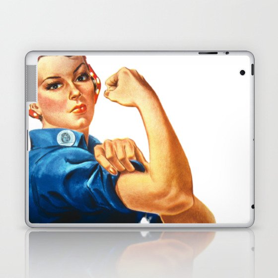 We Can Do It Iconic Rights Woman Lithograph Laptop & iPad Skin