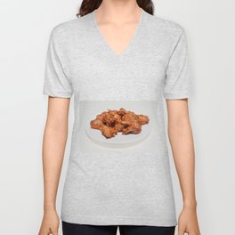 fried chicken wings V Neck T Shirt
