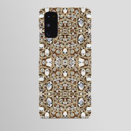 jewelry gemstone silver champagne gold crystal Android Case