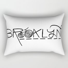 Brooklyn Typography Rectangular Pillow