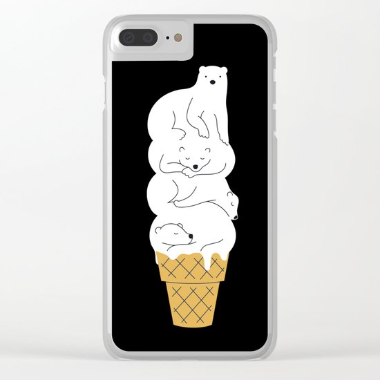 The Melting Polar Clear iPhone Case