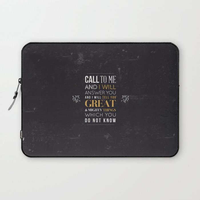 Great and Mighty Things - Jeremiah 33:3 Laptop Sleeve