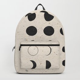 Moon Phases Black Backpack