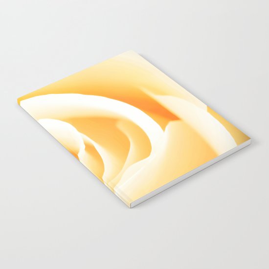 Rose´s heart II - Yellow beautiful rose flower Notebook