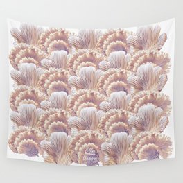 Oyster Mushroom Parade Wall Tapestry