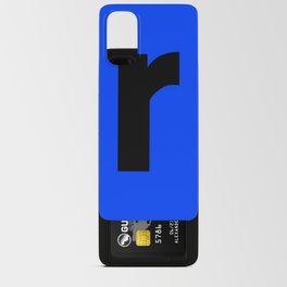 letter R (Black & Blue) Android Card Case