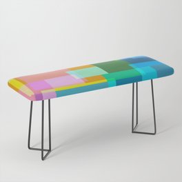 Colorful Geometric Shapes 14  Bench
