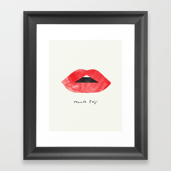 Mouth Fuji Framed Art Print