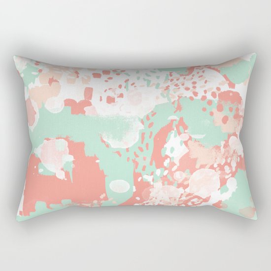 Anais - abstract minimal modern art print home office must have canvas wall art Rectangular Pillow