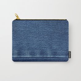 Blue Jean Texture V4 Carry-All Pouch | Color, Paper, Style, Pattern, Trend, Mosaic, Texture, Abstract, Fabric, Vintage 
