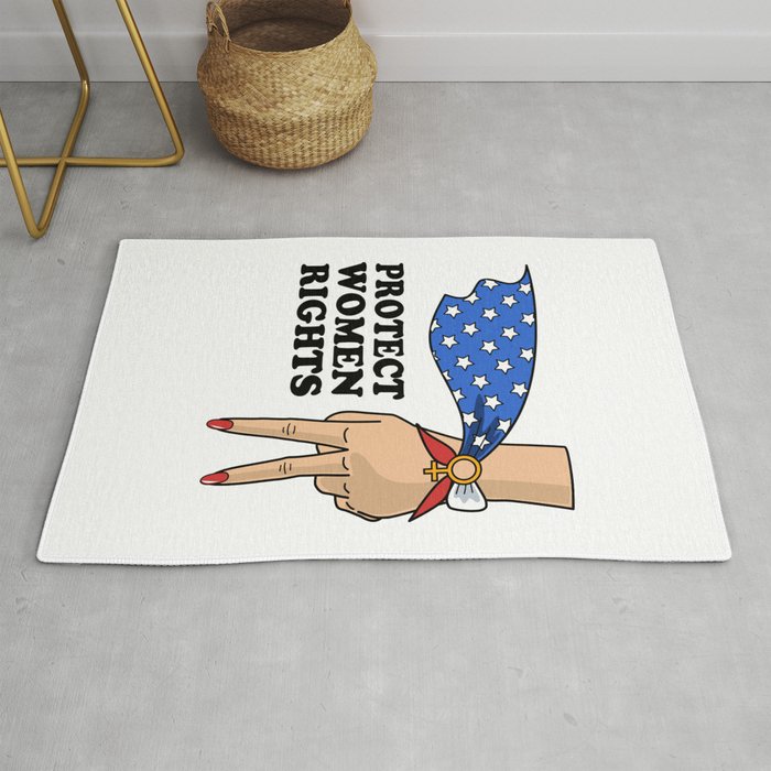Protect Women Rights Rug