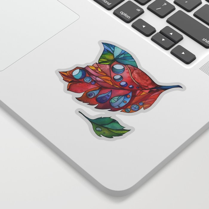 Colorful autumn leaves Sticker