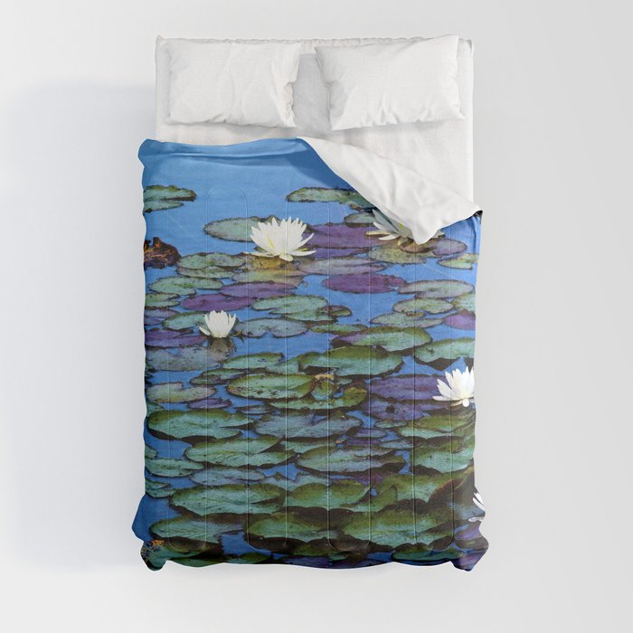 Water Lily Tranquility Comforter