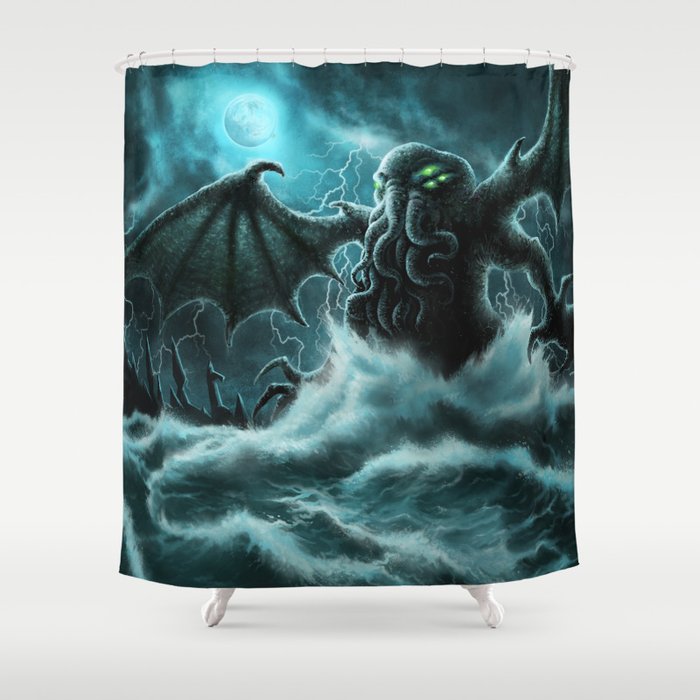 Rise of Cthulhu Shower Curtain