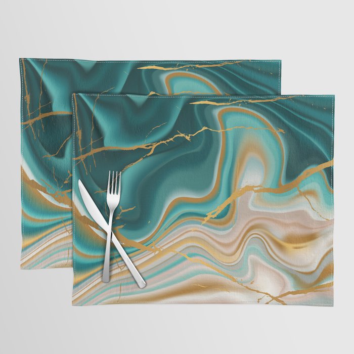 ocean marble effect Placemat