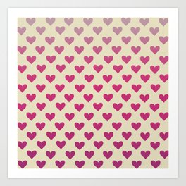 Retro Minimal Heart | Valentine’s Day Art Print