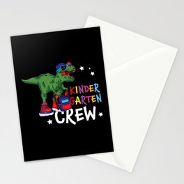 Kindergarten Crew Student Dinosaur Stationery Card
