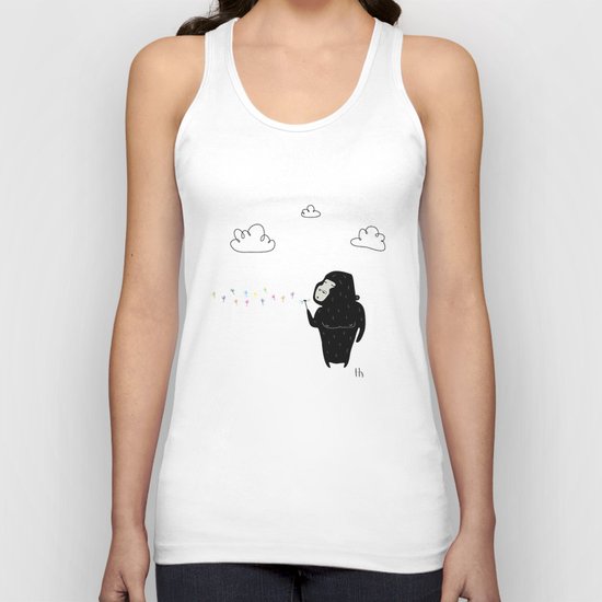 The Happy Dandelion Unisex Tank Top