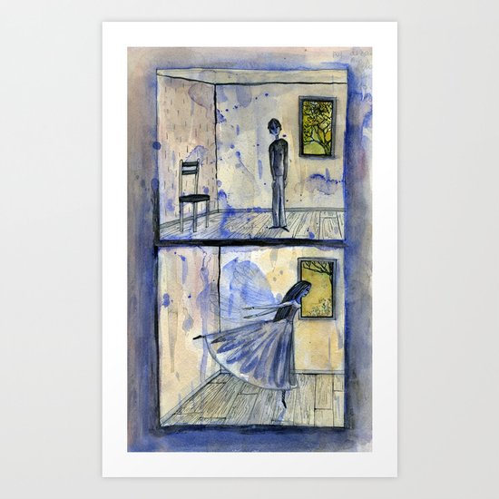 they were very lonely and had never met Art Print