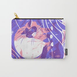 Lunar Meow: Gibbous Moon Carry-All Pouch