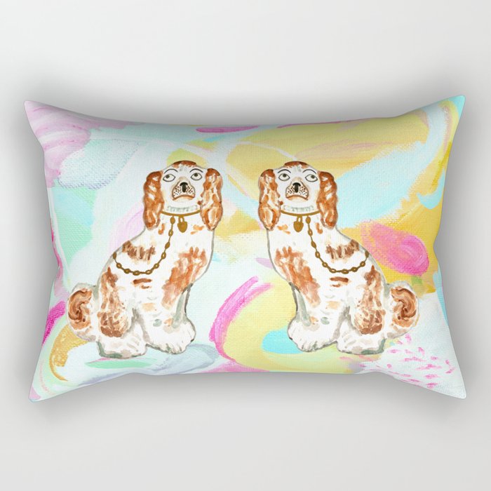 BETTY ON ABSTRACT Rectangular Pillow