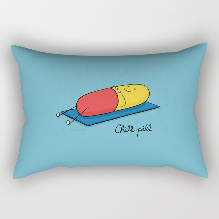 Chill pill Rectangular Pillow